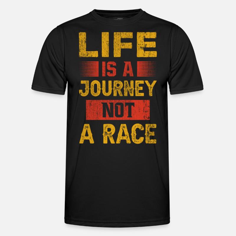Das Leben ist eine Reise - Lebenseinstellung Männer Funktions-T-Shirt