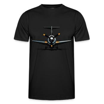 Model Airplane Pilot Airplane Hobby Design - Men's Functional T-Shirt - black - Front - AI Model Male 178 dark (178cm)