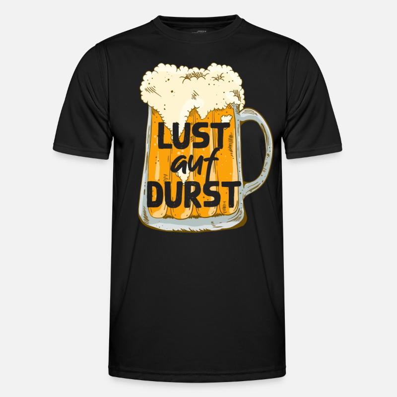 Thirst for enthusiastic beer drinkers Men's Functional T-Shirt