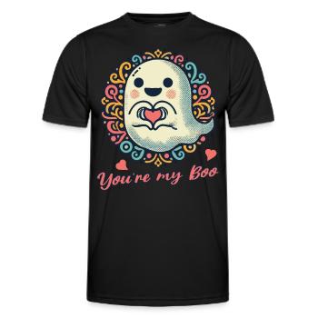 luxureTu es mon boo fantôme amour - T-shirt sport Homme - noir - Devant - AI Model Male 178 dark (178cm)