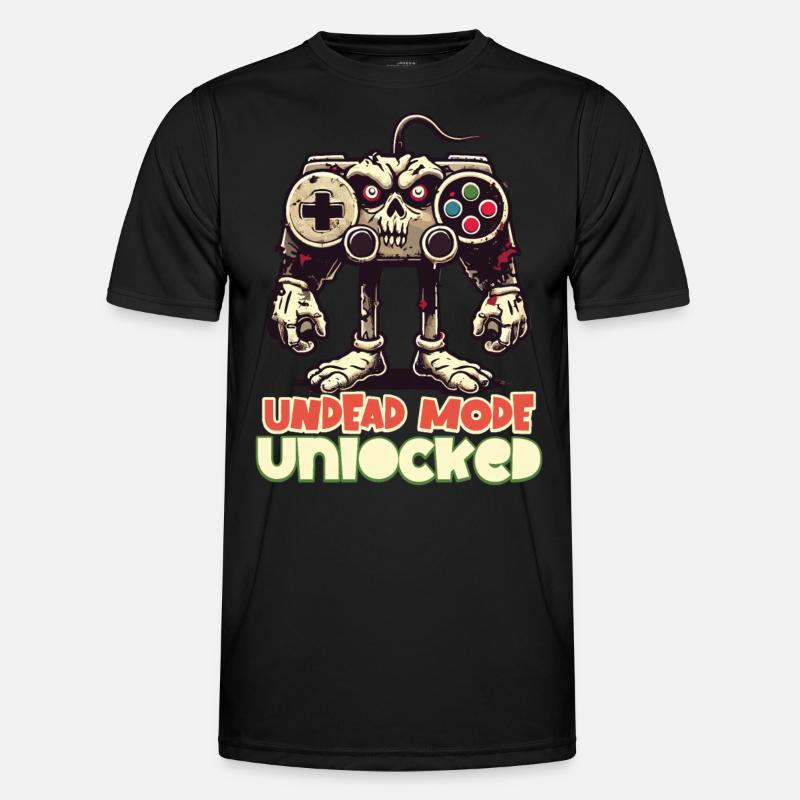 Zombie Gaming Controller: Undead Mode - Men's Functional T-Shirt - black