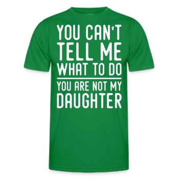 Funny Dad Tees Father Daddy Papa From Daughter Dad - Men's Functional T-Shirt - kelly green - Front - AI Model Male 178 dark (178cm)