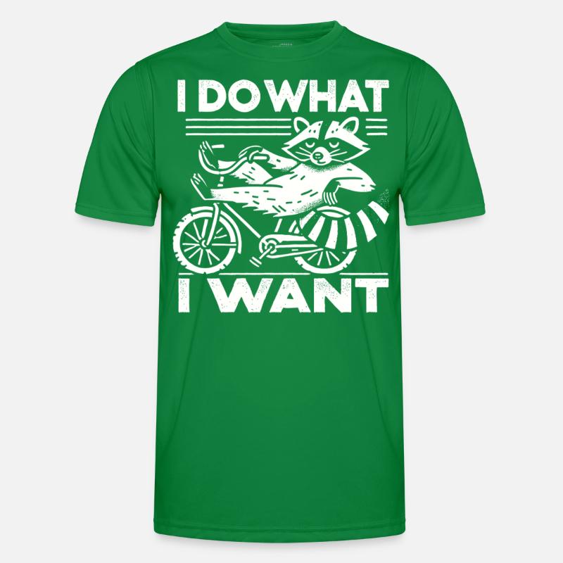 Conception de raton laveur de vélo avec un dicton effronté T-shirt sport Homme