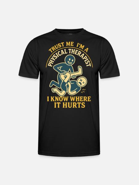 Physiotherapy Funny Trust Me - Men's Functional T-Shirt - black