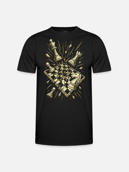 Chess Explosion Masterpiece - Men's Functional T-Shirt - black