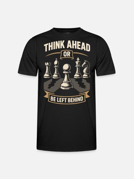 Vorausschauend Denken Oder Zurückbleiben - Männer Funktions-T-Shirt - Schwarz