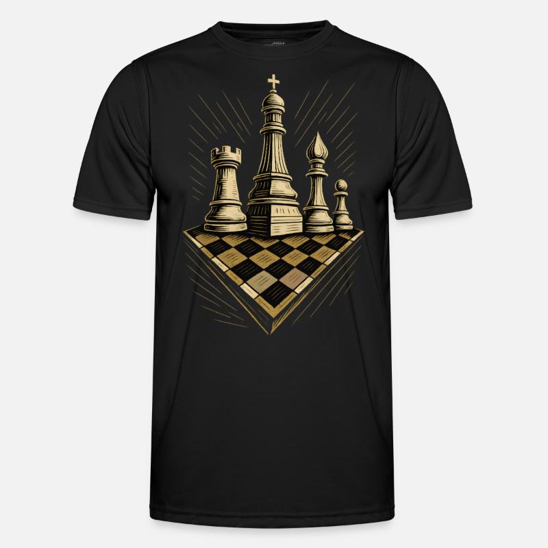 Joueur d’échecs Jeu de société Pièces d’échecs T-shirt sport Homme