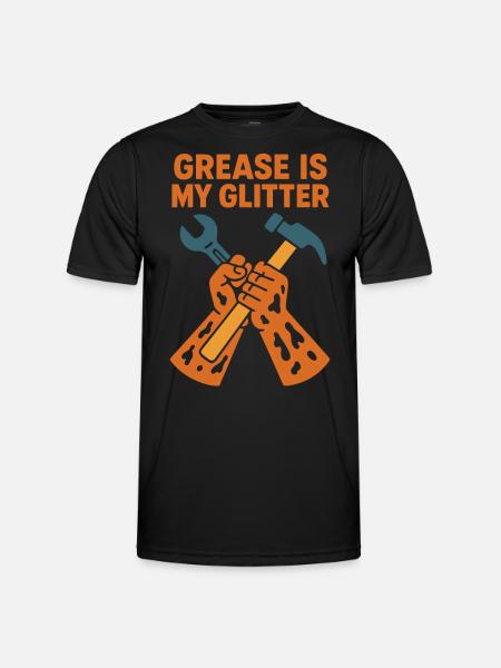 Funny Craftsman Mechanic Saying - Men's Functional T-Shirt - black