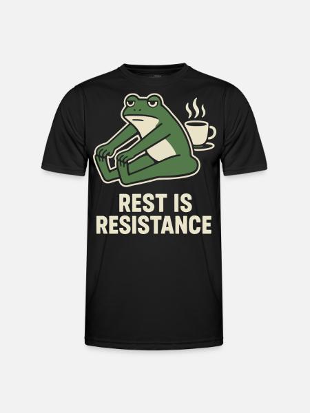 Calmness is resistance mindfulness affirmation - Men's Functional T-Shirt - black