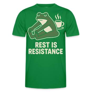 Calmness is resistance mindfulness affirmation - Men's Functional T-Shirt - kelly green - Front - AI Model Male 178 dark (178cm)