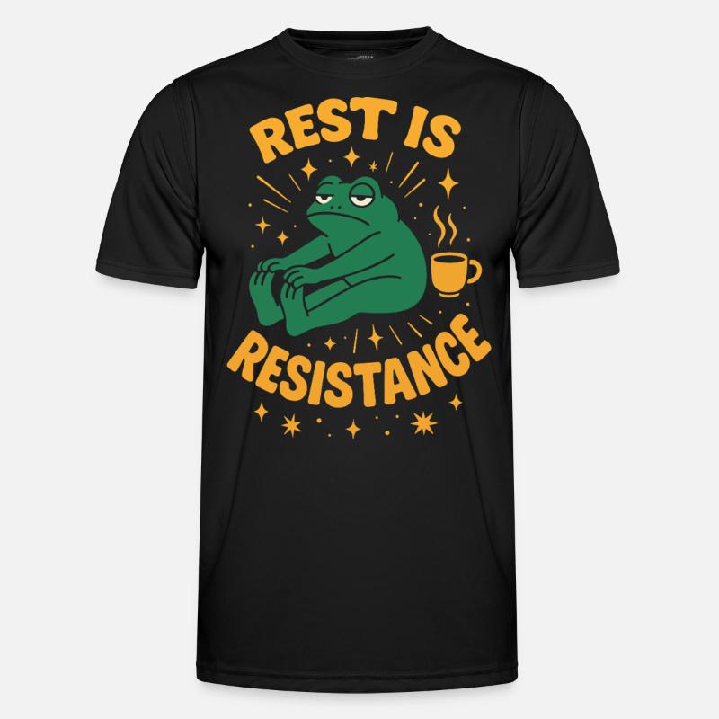 Calmness is resistance mindfulness affirmation - Men's Functional T-Shirt - black