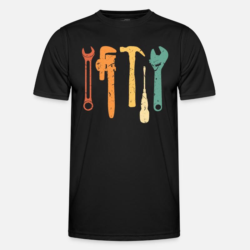 Mechanic Vintage Retro Tools Fix Stuff T-shirt sport Homme