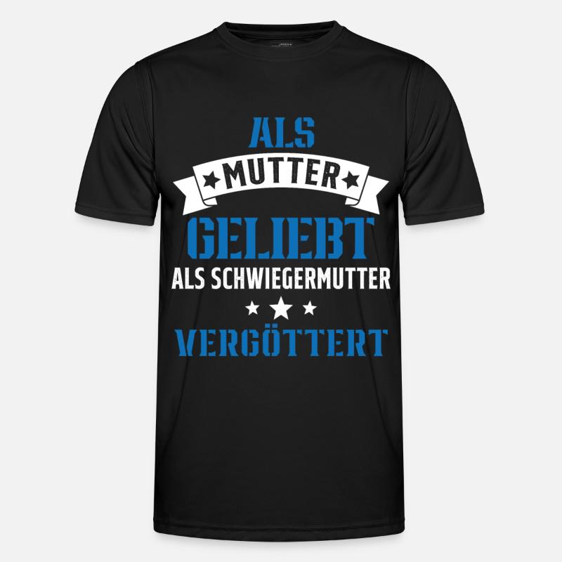 Schwiegermutter Mama Schwiegermama Mutter Mutterta - Männer Funktions-T-Shirt - Schwarz