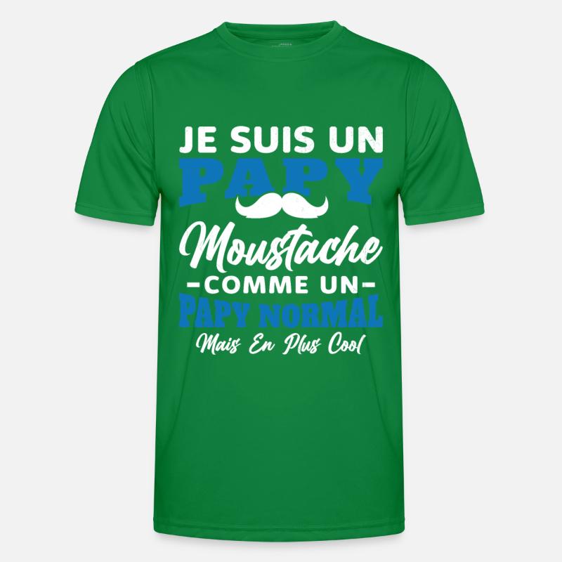 Un papy moustache comme un papy normal T-shirt sport Homme