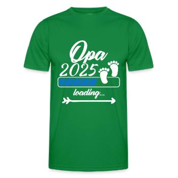 Opa 2025 Loading - Männer Funktions-T-Shirt - Kelly Green - Vorne - AI Model Male 178 dark (178cm)