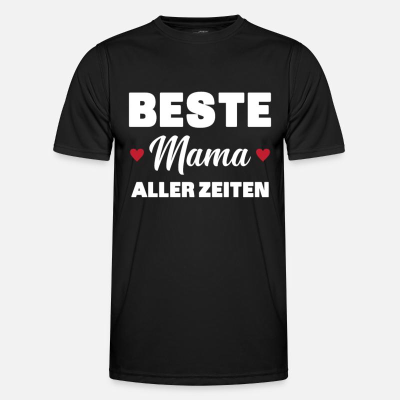 Beste Mutter aller Zeiten - Männer Funktions-T-Shirt - Schwarz