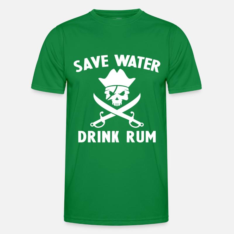 Save water drink rum Men's Functional T-Shirt