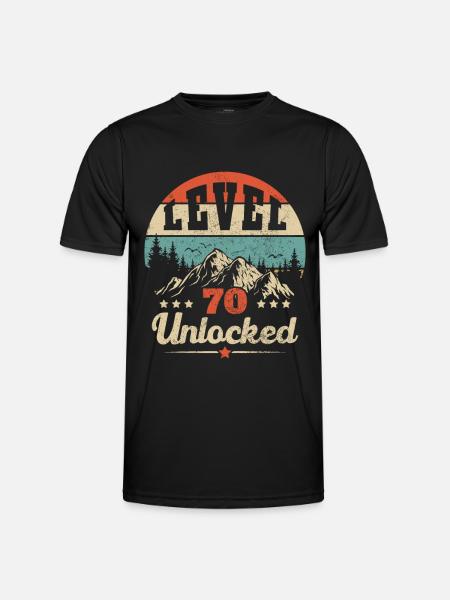 Level 70 unlocked - Men's Functional T-Shirt - black