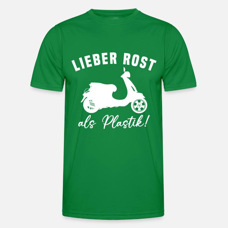 Lieber Rost als Plastic Männer Funktions-T-Shirt