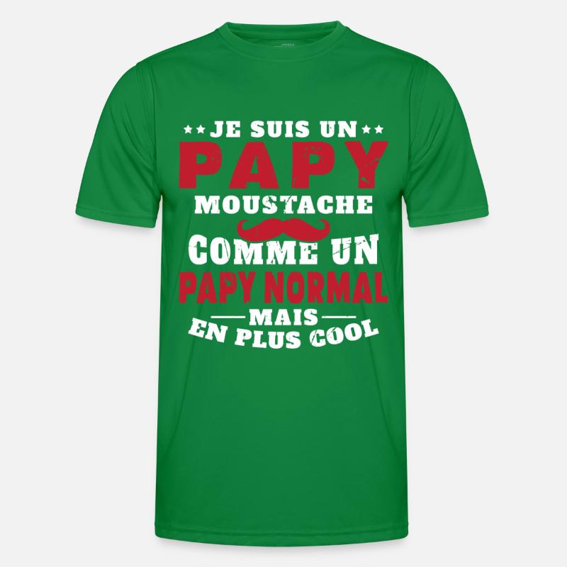 Un papy moustache comme un papy normal T-shirt sport Homme