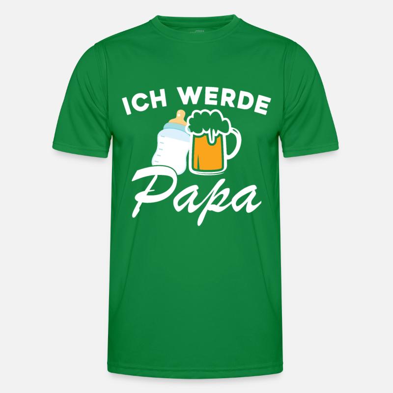Ich werde Papa werdender Papa Vater Männer Funktions-T-Shirt