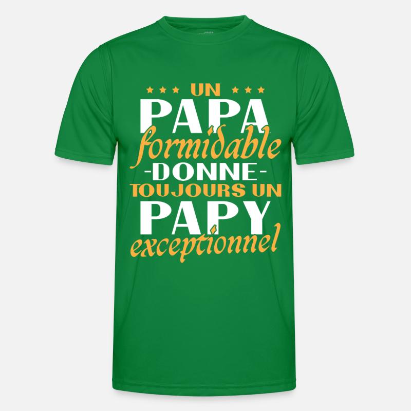 A Terrific Dad Grandpa Exceptional Gift Men's Functional T-Shirt