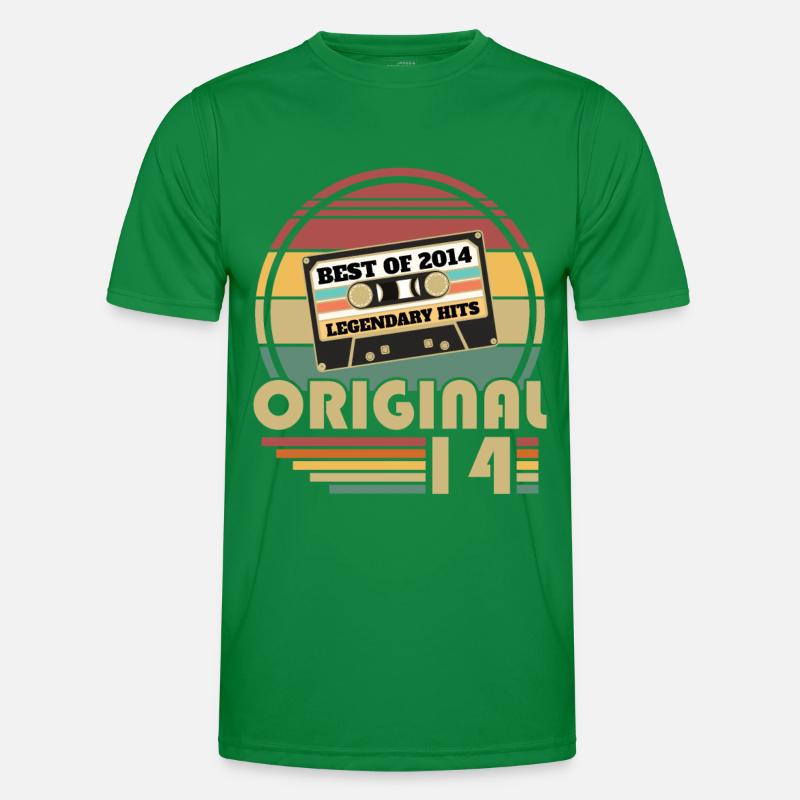 2014 Vintage Retro Jubiläumsgeschenk Männer Funktions-T-Shirt