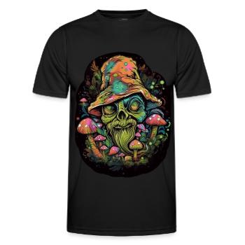 Bouffon Trippy - T-shirt sport Homme - noir - Devant - AI Model Male 178 dark (178cm)