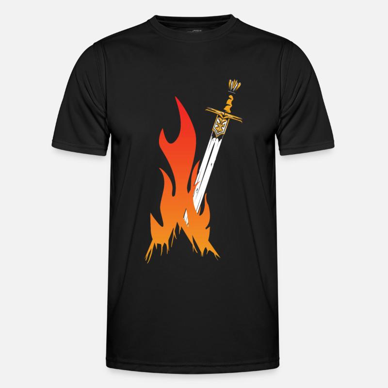 Feu Épée de feu Épée de Feu - T-shirt sport Homme - noir