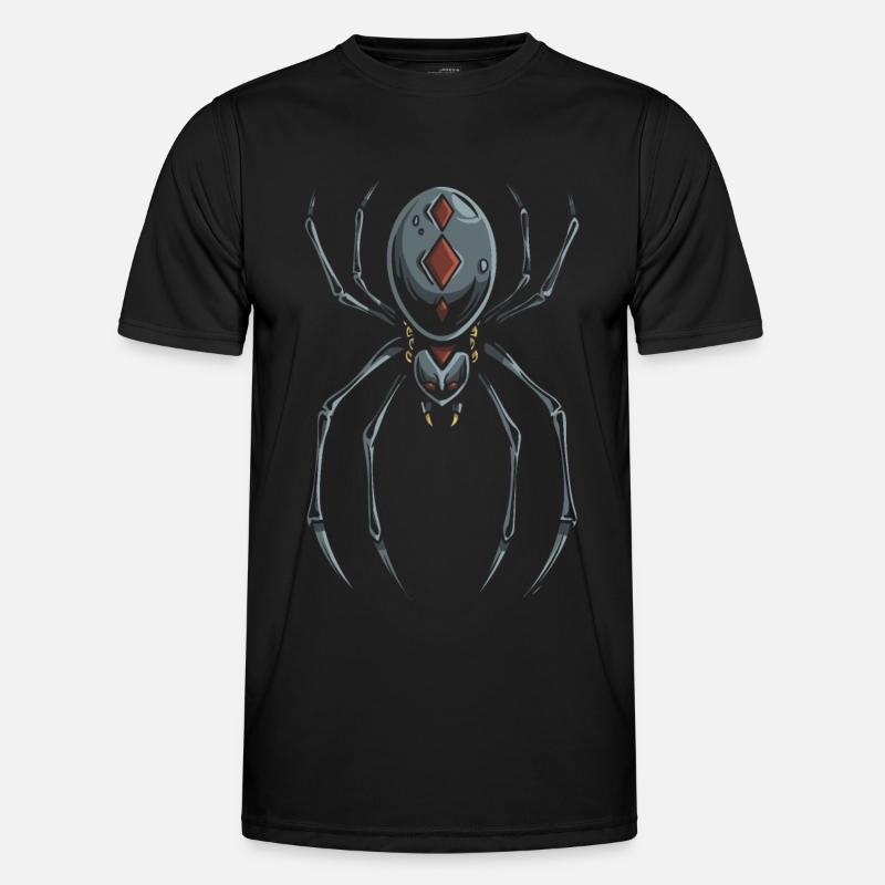 Black Widow Spider Men's Functional T-Shirt