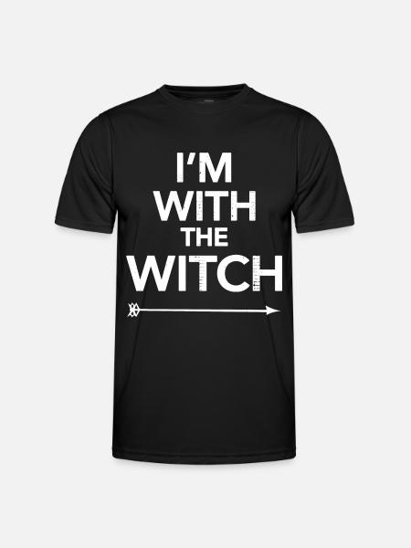 At With The Witch - Men's Functional T-Shirt - black