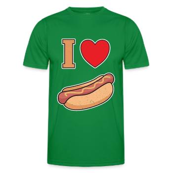 Ich Liebe Bockwurst mit Senf - Männer Funktions-T-Shirt - Kelly Green - Vorne - AI Model Male 178 dark (178cm)