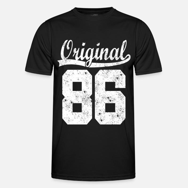 86 born Gift - Men's Functional T-Shirt - black