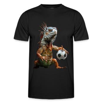 Iguana - Men's Functional T-Shirt - black - Front - AI Model Male 178 dark (178cm)