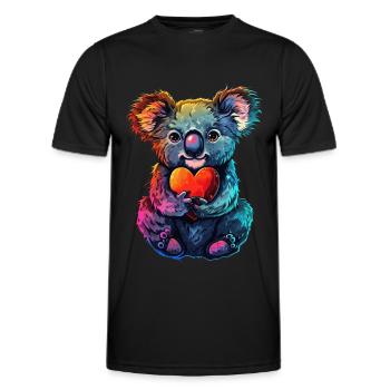 Koala - T-shirt sport Homme - noir - Devant - AI Model Male 178 dark (178cm)
