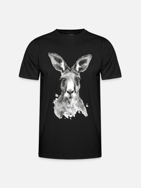 Kangaroo - Men's Functional T-Shirt - black