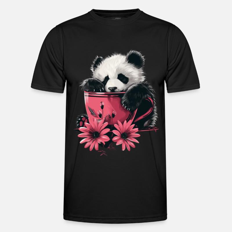 Panda - Men's Functional T-Shirt - black