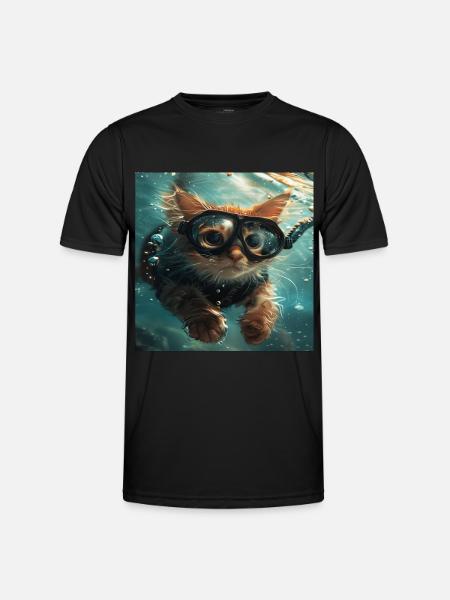 Cat - Men's Functional T-Shirt - black
