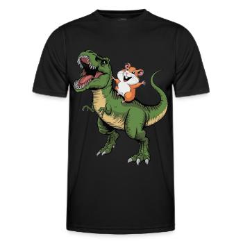 Hamster - T-shirt sport Homme - noir - Devant - AI Model Male 178 dark (178cm)