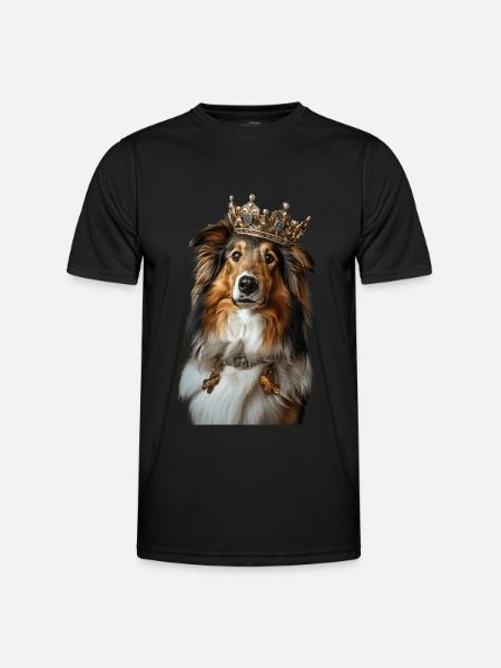Shetland Sheepdog - Männer Funktions-T-Shirt - Schwarz