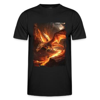 Kite - Men's Functional T-Shirt - black - Front - AI Model Male 178 dark (178cm)