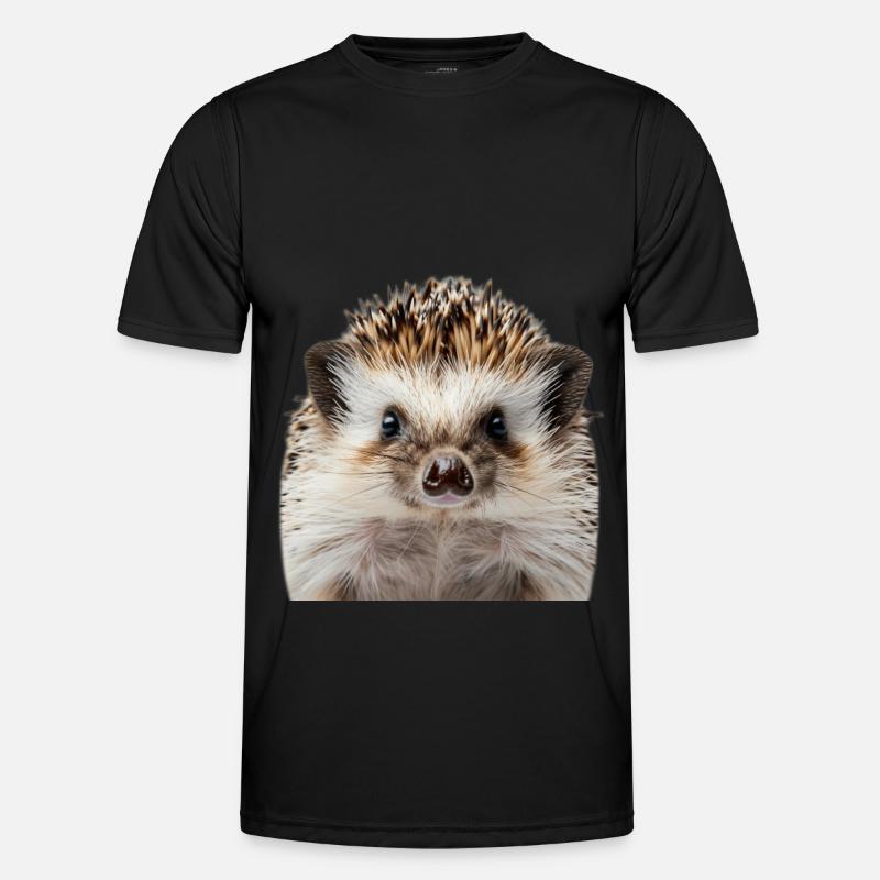 Igel - Männer Funktions-T-Shirt - Schwarz