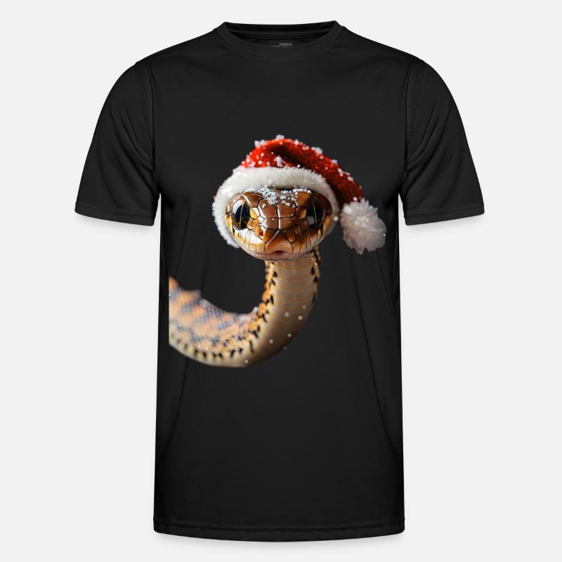 Schlange - Männer Funktions-T-Shirt - Schwarz