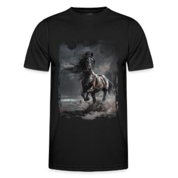 Arabic - Men's Functional T-Shirt - black - Front - AI Model Male 178 dark (178cm)