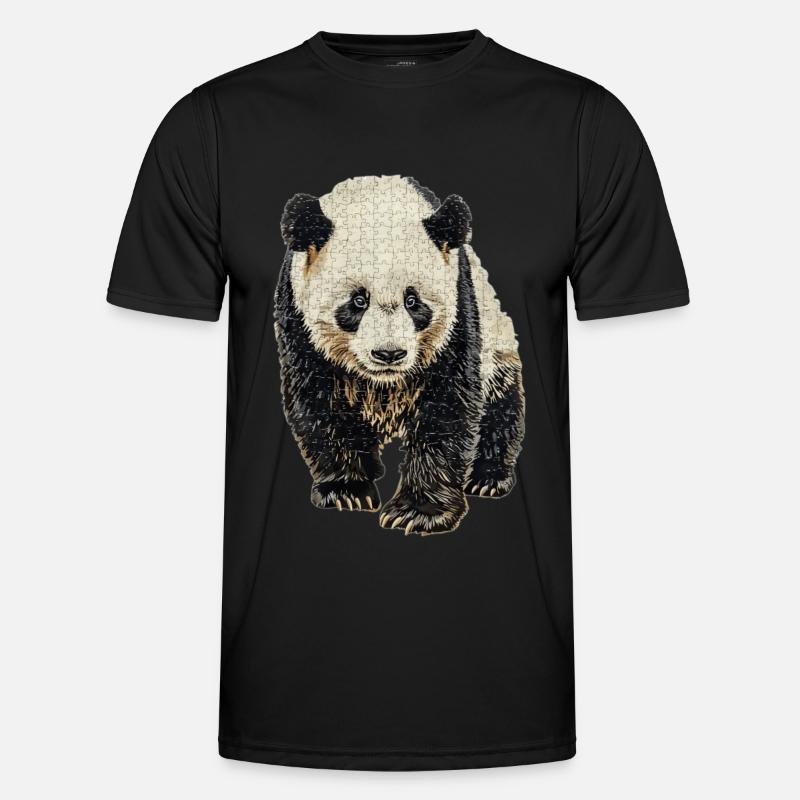 Panda - Funktionsshirt til herrer - sort