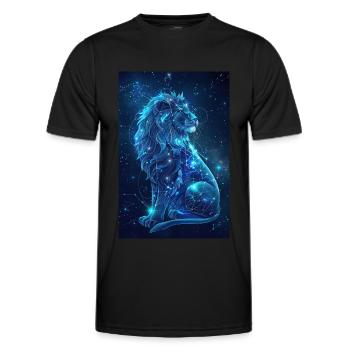 Aquarius - Men's Functional T-Shirt - black - Front - AI Model Male 178 dark (178cm)