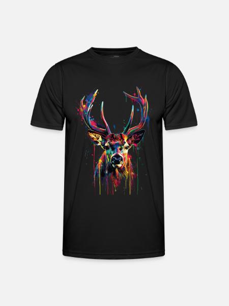 roe deer - Men's Functional T-Shirt - black
