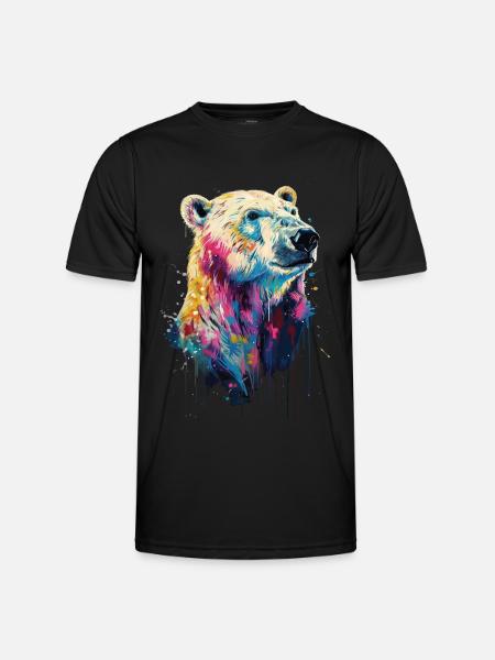 Polar bear - Men's Functional T-Shirt - black