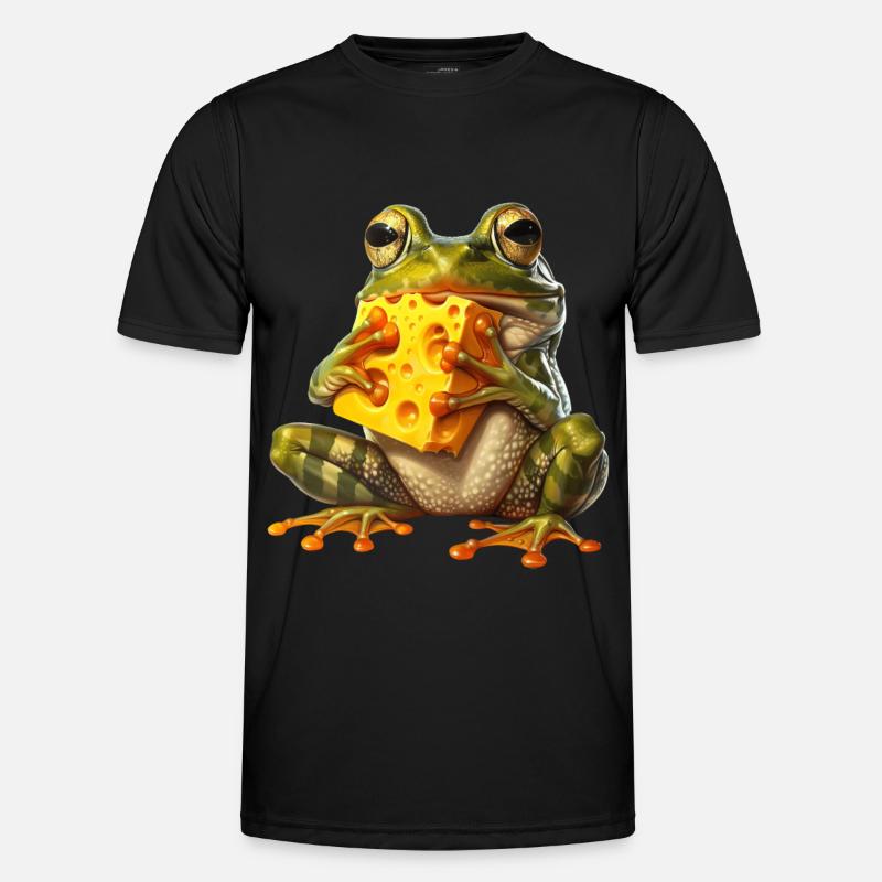 Frosch - Männer Funktions-T-Shirt - Schwarz