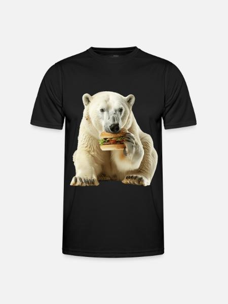 Polar bear - Men's Functional T-Shirt - black